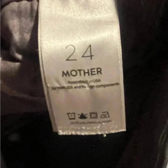 MOTHER distressed gray purple jeans in size 24 thrashed grunge - Picture 6 of 6